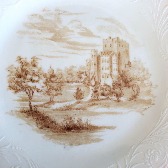 1930s Bread Plate Cremax Castle Macbeth Evans 1930s Monax Depression Glass - Picture 5 of 11